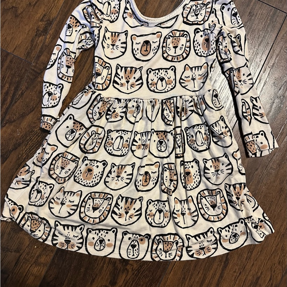 Little Sleepies Lions, Tigers, and Bears Skater Dress